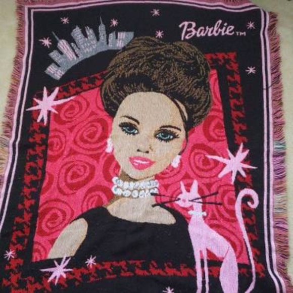 vintage barbie blanket